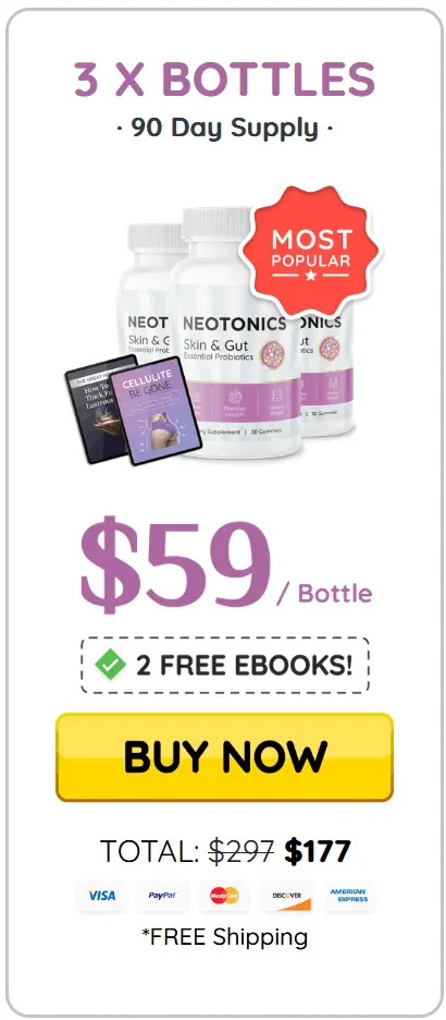 Neotonics Price 3 Bottles
